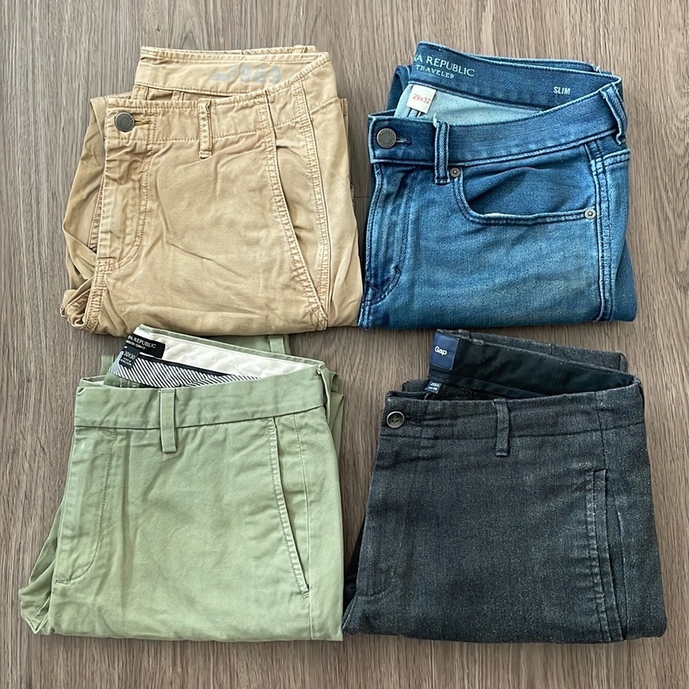 Bundle Deal - 4 Pairs of Banana Republic & GAP Pants